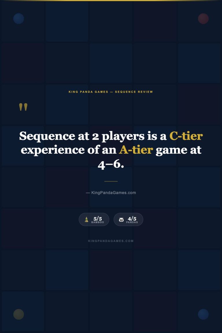 Is Sequence Good for 2 Players?
