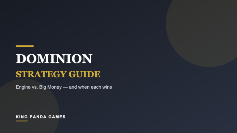 Dominion Strategy: Engine vs. Big Money (and When Each Wins)