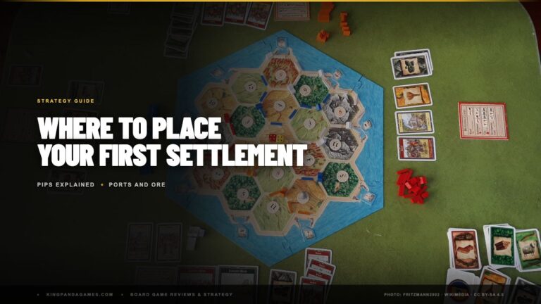 Where to Place Your First Settlement in Catan (Pips Explained)