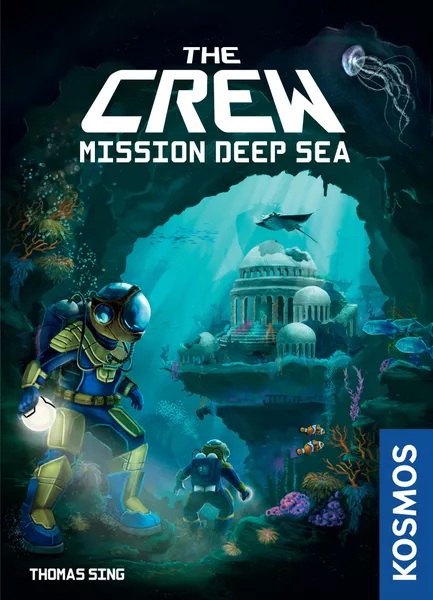 The Crew Mission Deep Sea box cover, a diver descending toward a sunken city