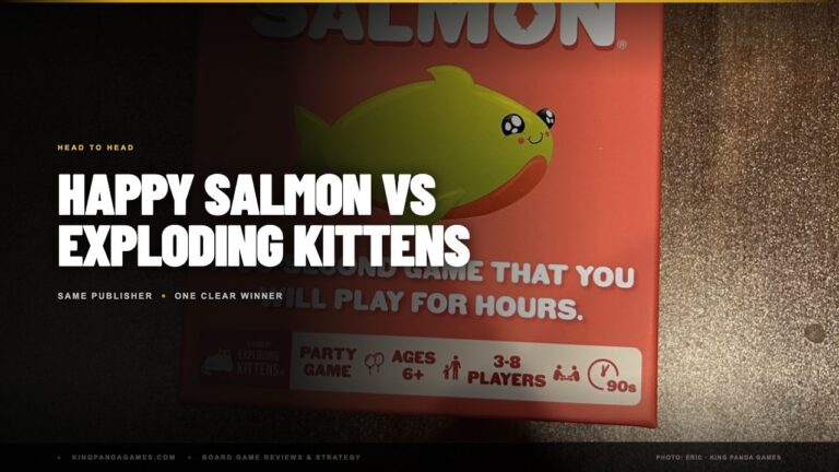 Happy Salmon vs Exploding Kittens (Which Family Game to Buy)