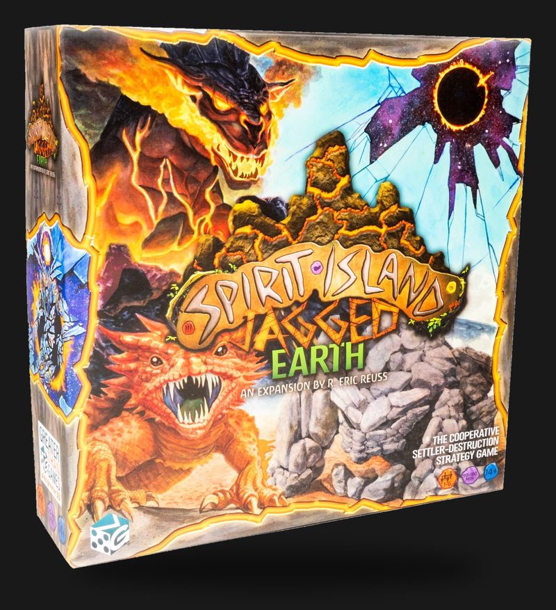 Spirit Island: Jagged Earth expansion box, the top-ranked Spirit Island expansion