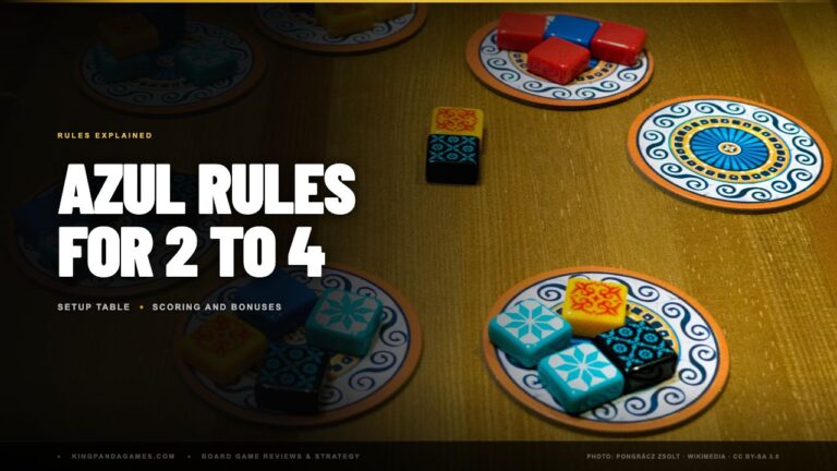 Azul Rules (Setup for 2 to 4 Players, Scoring and the Floor Line)