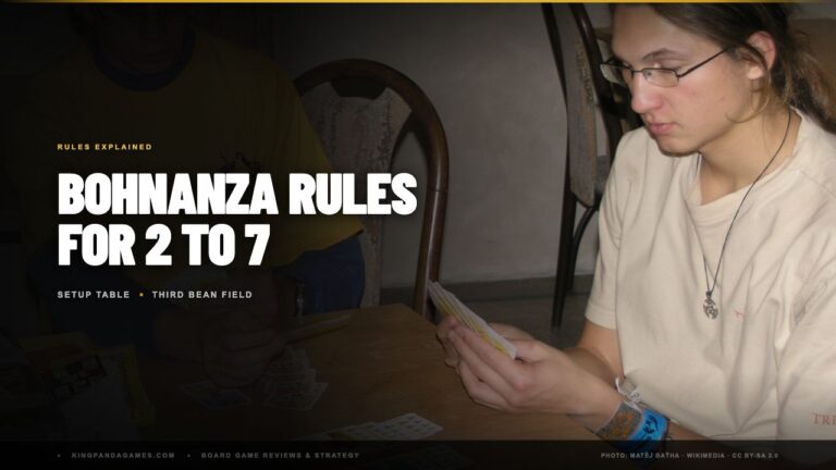 Bohnanza Rules by Player Count (2 to 7 Players, Plus the Third Bean Field)
