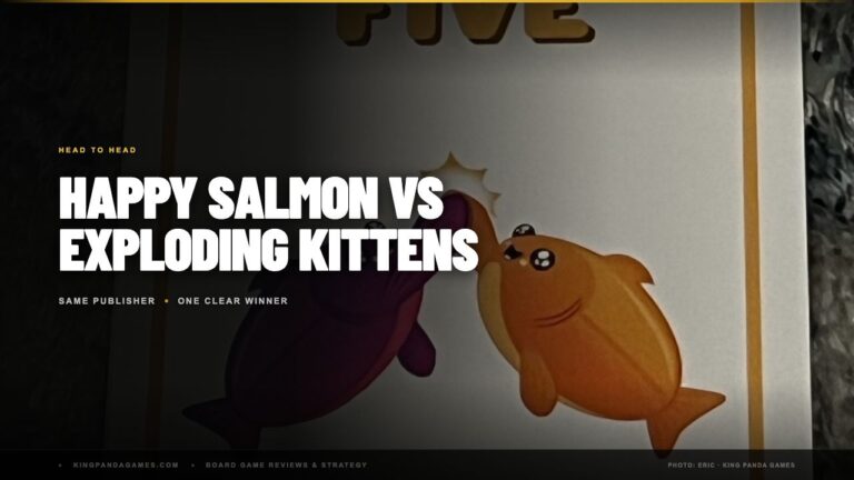 Happy Salmon vs Exploding Kittens (Which Family Game to Buy)