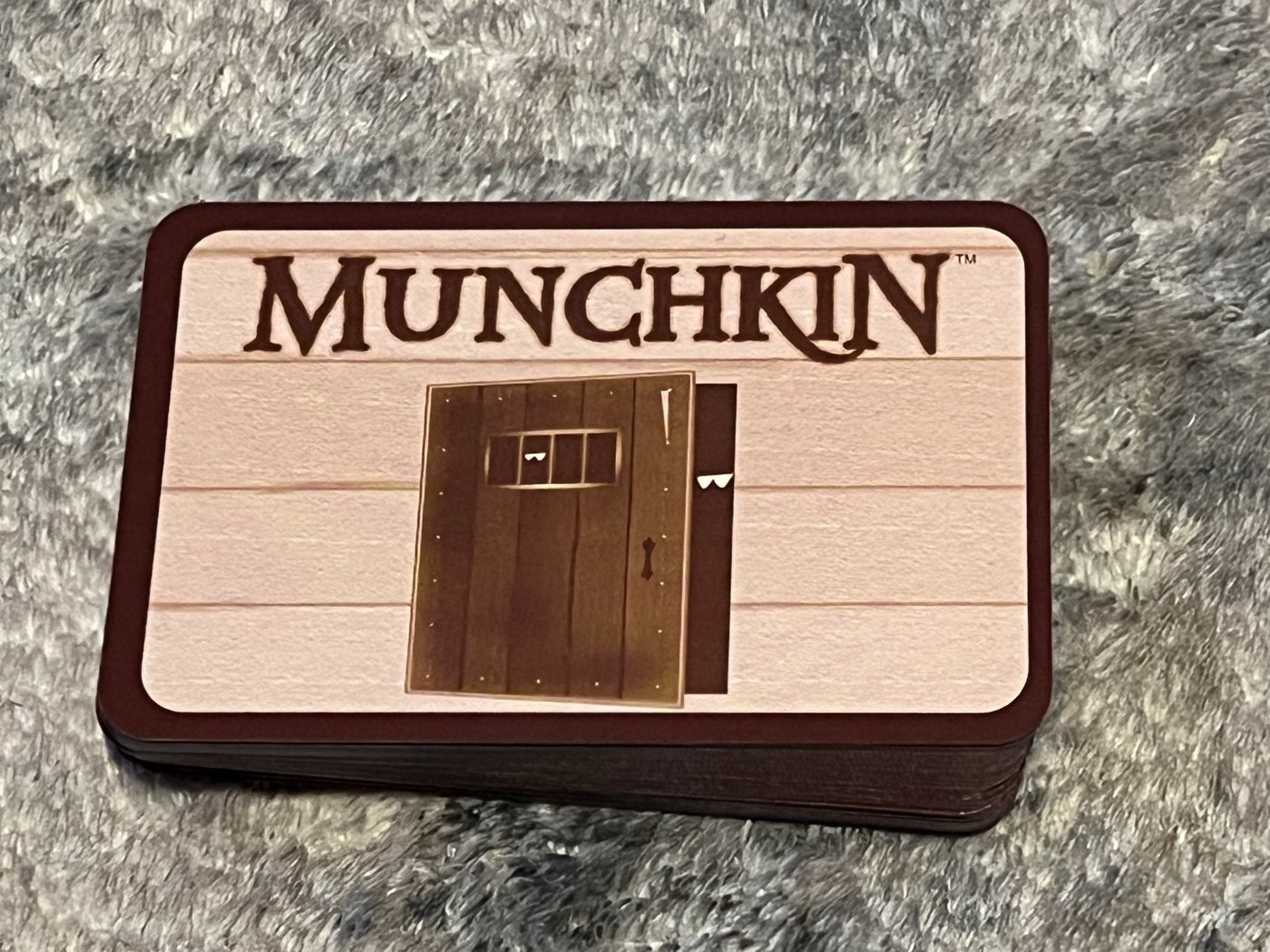 The Munchkin Door deck from our copy of Munchkin Deluxe
